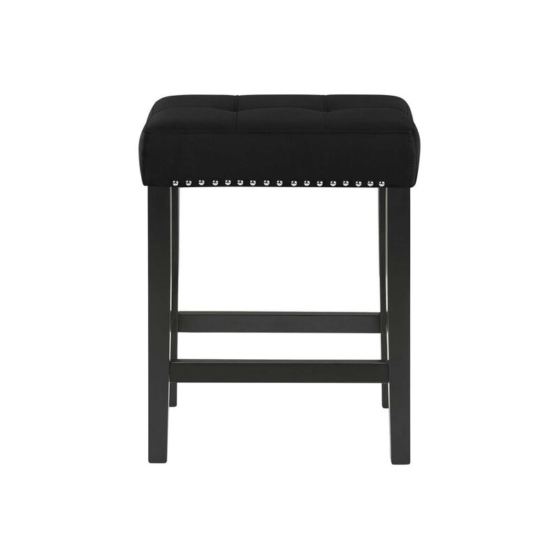 New Classic Furniture Furniture Celeste 4-Piece Faux Marble & Wood Bar Set in Black
