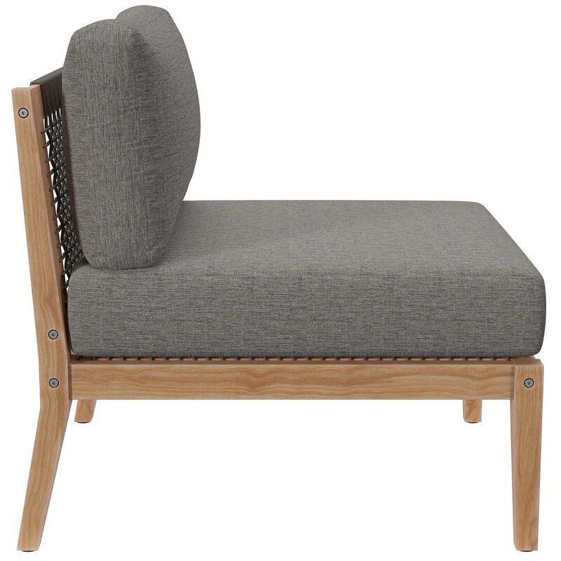Modway - Clearwater Outdoor Patio Teak Wood Sofa