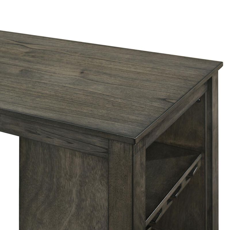 New Classic Furniture Furniture Churon Solid Wood Gathering Bar Table and 2 Stools - Brown