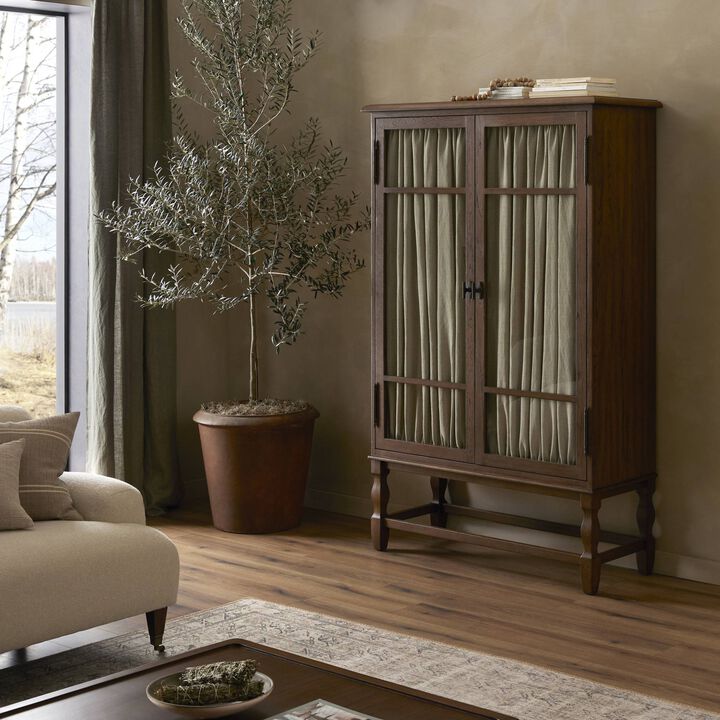 Finley Fawn Oak Cabinet