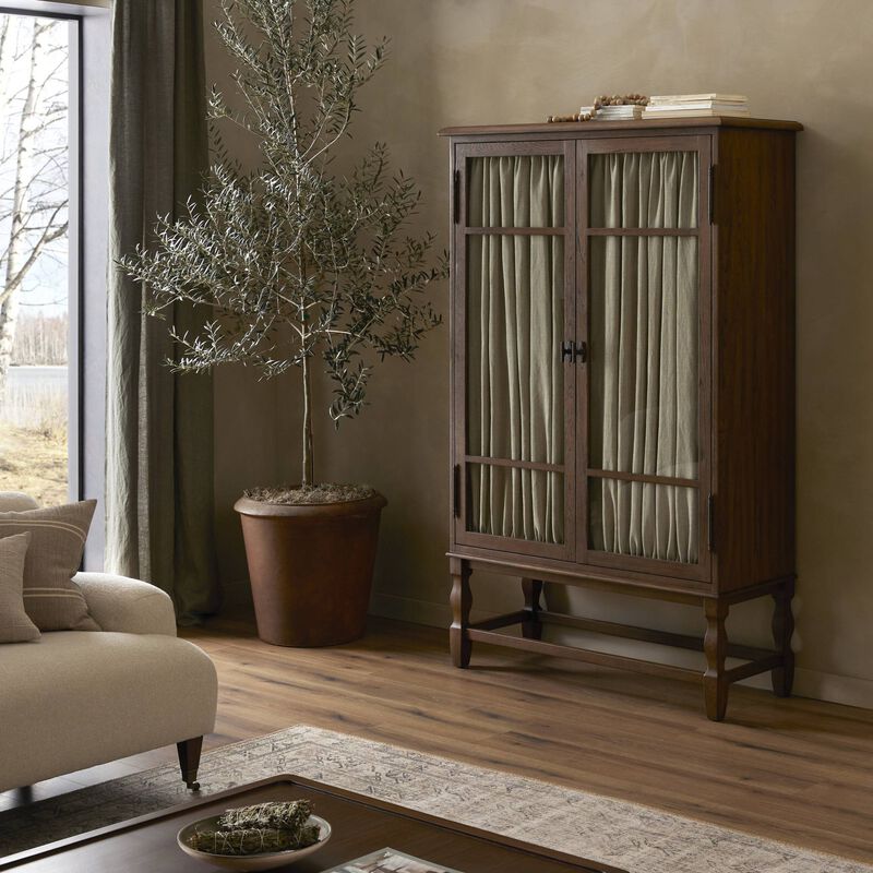 Finley Fawn Oak Cabinet
