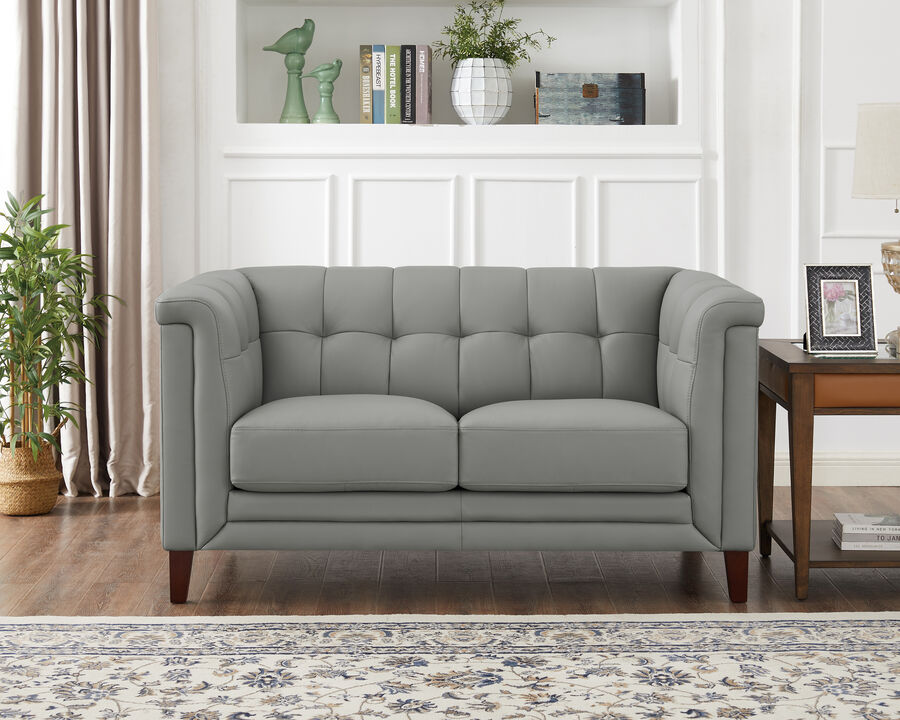 Arvo Top Grain Leather Loveseat