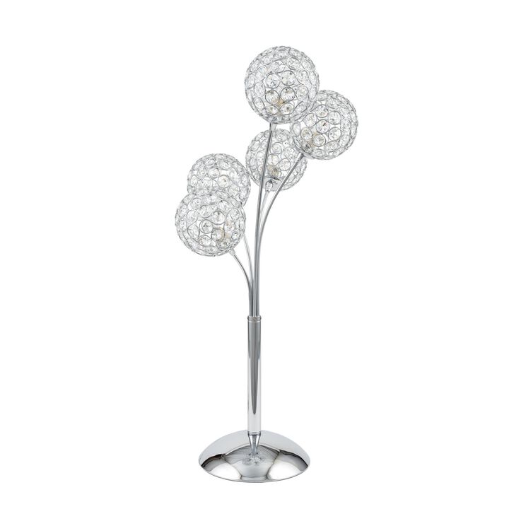Thailand Table Lamp Chrome Metal LED Light