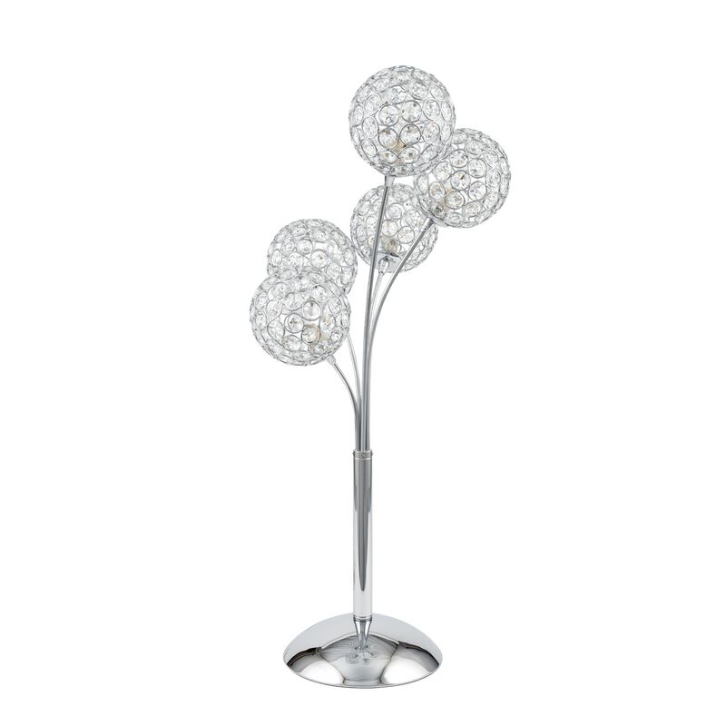 Thailand Table Lamp Chrome Metal LED Light