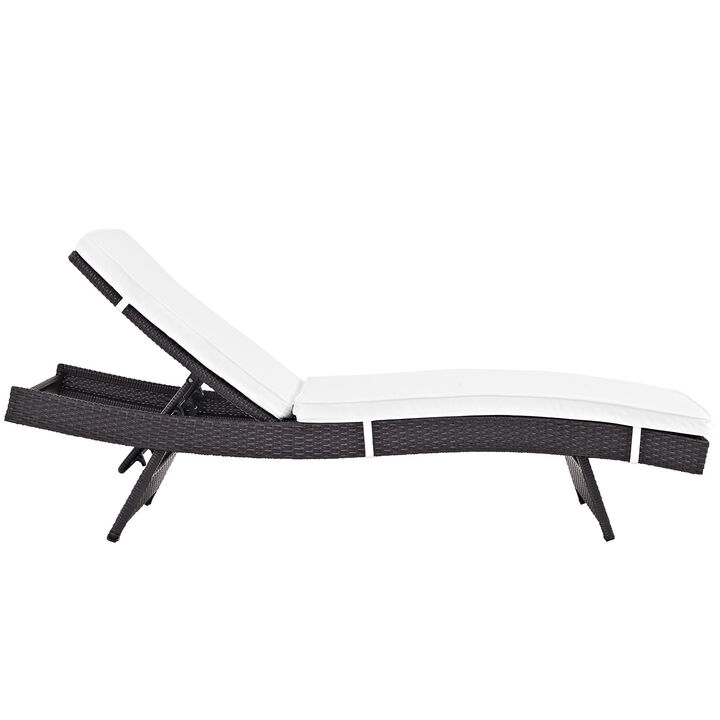 White Convene Outdoor Patio Chaise