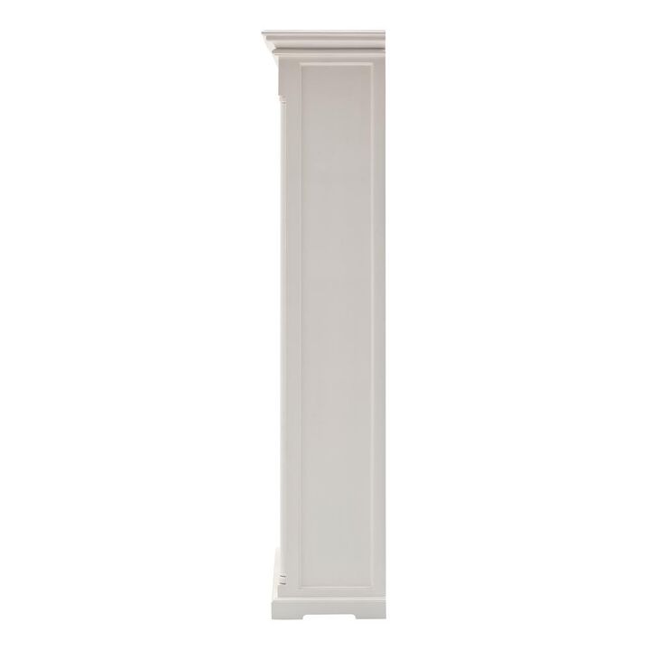 Belen Kox Elegance White Mahogany Bookcase, Belen Kox