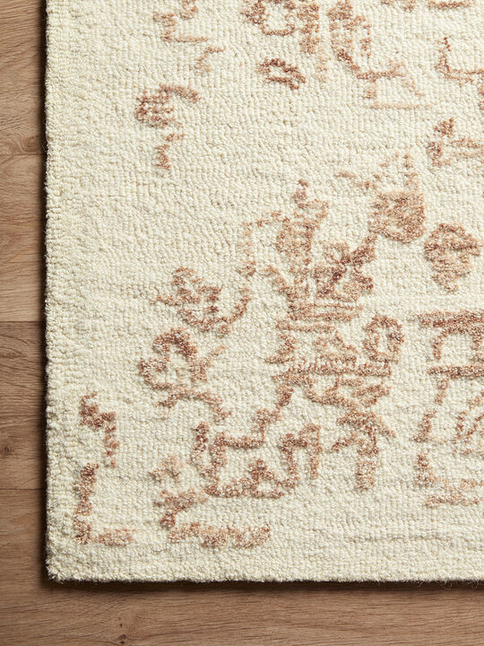 Annie ANN01 White/Rust 7'9" x 9'9" Rug