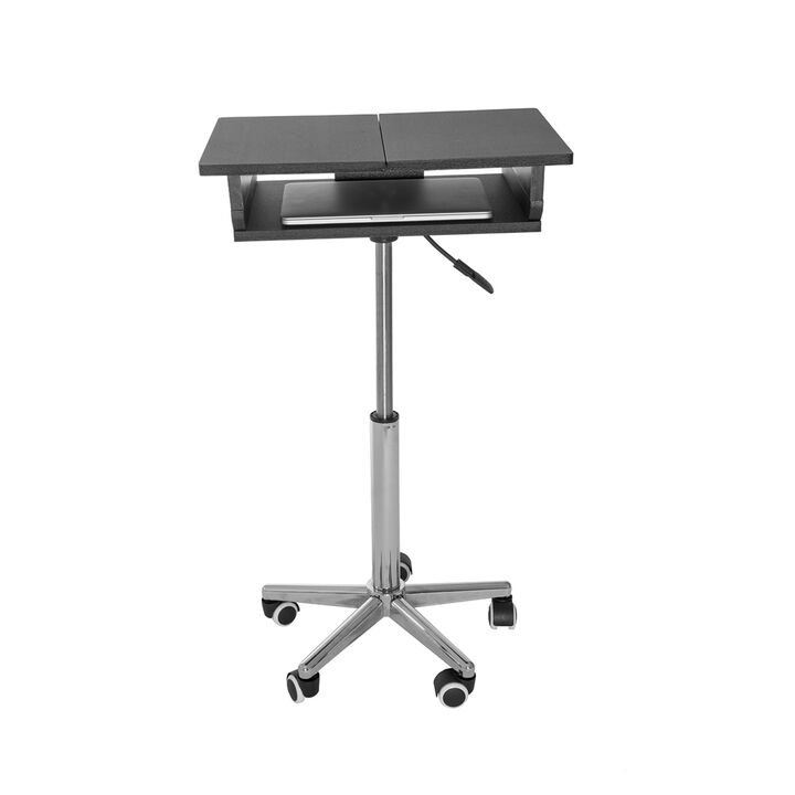Folding Table Laptop Cart, Graphite