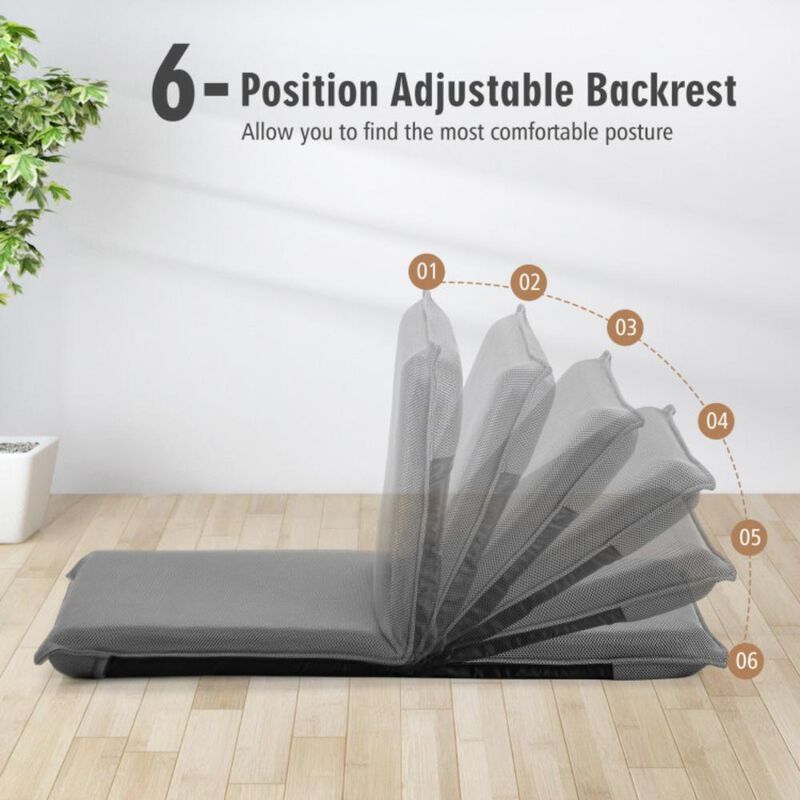 Hivvago Adjustable 6 Positions Folding Lazy Man Sofa Chair Floor Chair