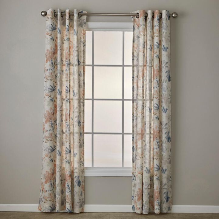 SKL Home By Saturday Knight Ltd Painted Garden Window Curtain Panel - 52X63", Multi