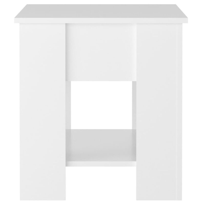 vidaXL Coffee Table High Gloss White 39.8"x19.3"x20.5" Engineered Wood