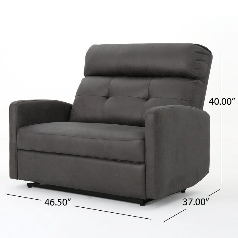 Merax  Tufted Recliner Loveseat Sofa Chair