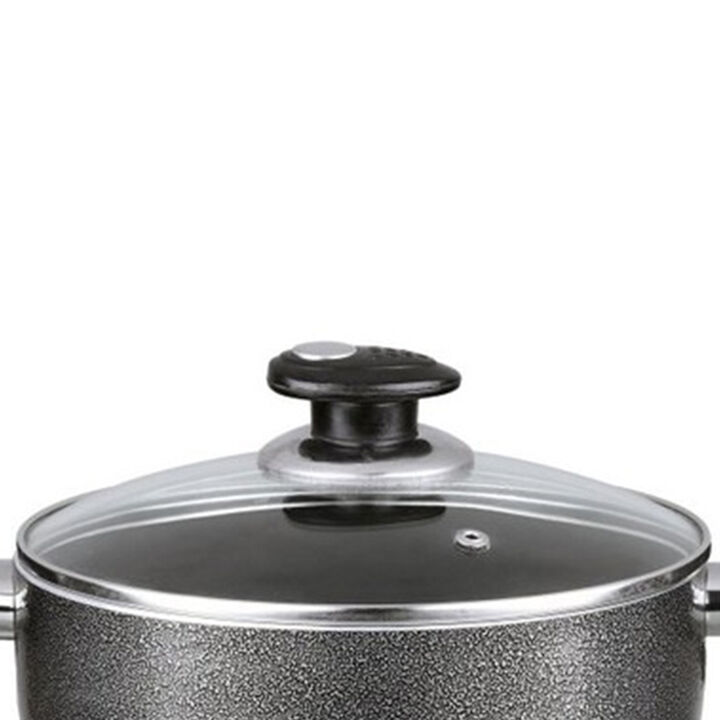 Brentwood Dutch Oven Aluminum Non-Stick 4 Qt-Gray
