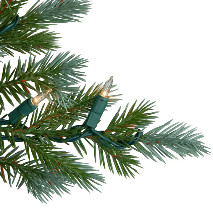7' Pre-Lit Blue Spruce Artificial Christmas Tree  Clear Lights