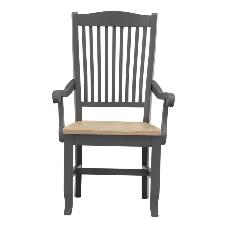 Arm Chair with Wood Seating (Set of 2), Belen Kox