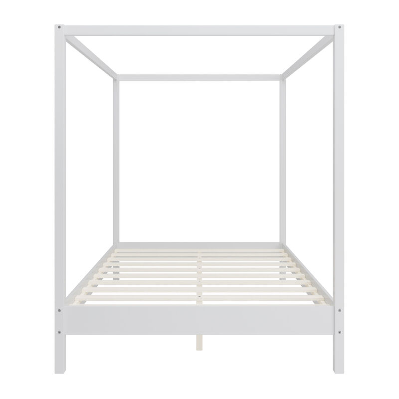 Merax Canopy Bed Frame Four Poster Platform Bed