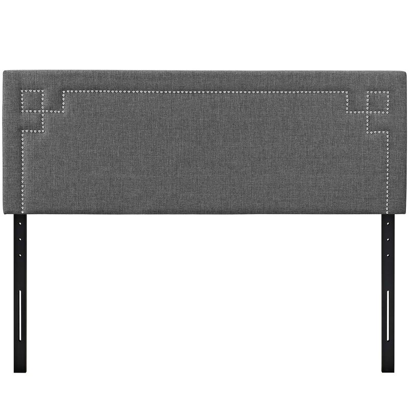Modway - Josie Queen Upholstered Fabric Headboard Gray