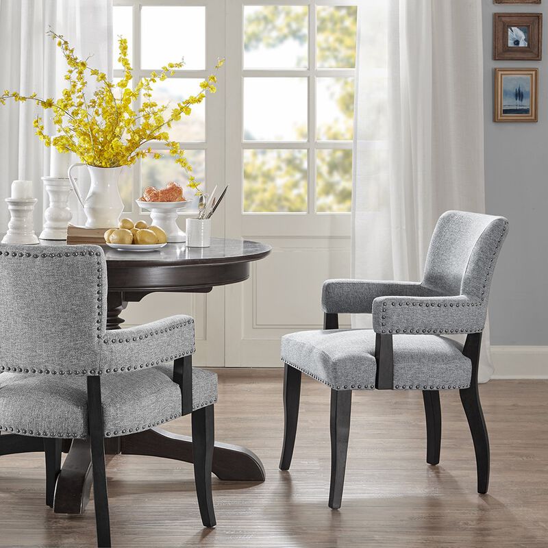Gracie Mills Manuela Solid Wood framed Dining Arm Chair