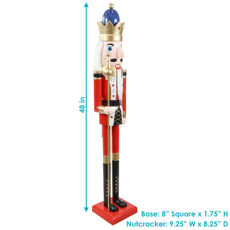 Sunnydaze Balthazar the Protector Indoor Christmas Nutcracker - 48 in