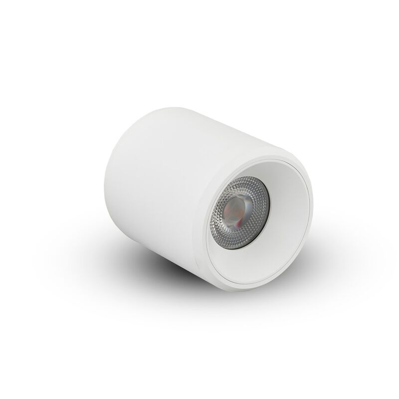 VONN Lighting Round LED Surface Mounted Downlight, Stock Item Beam Angle 33, White