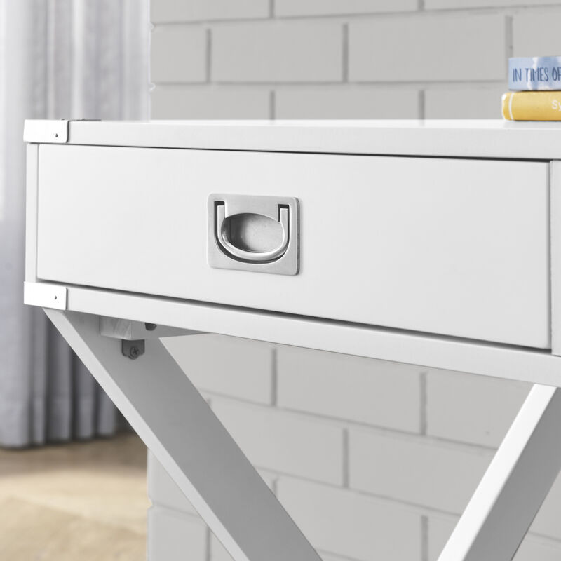 Solid Wood Computer Desk with Drawers