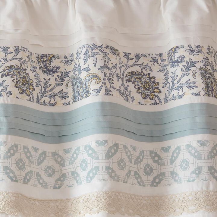 Belen Kox Dawn Printed and Pieced Rod Pocket Valance, Belen Kox