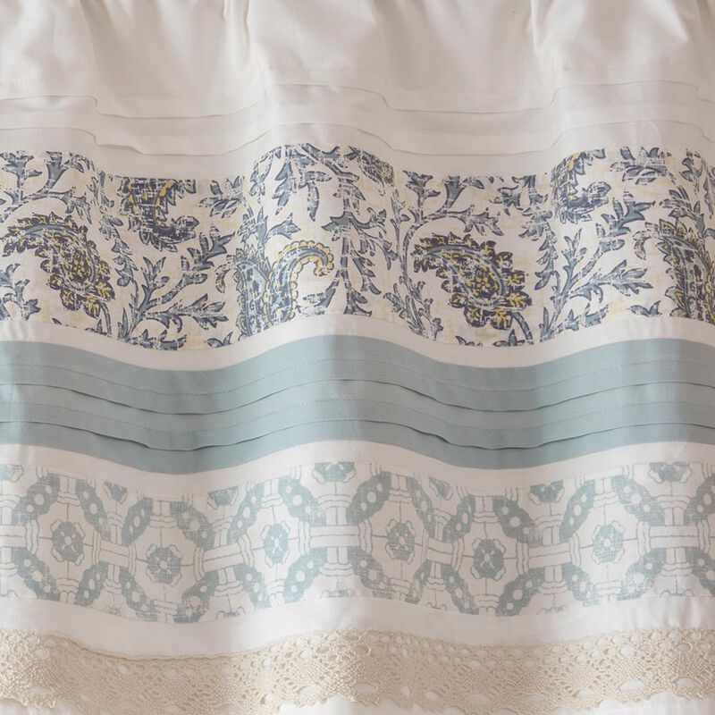Belen Kox Dawn Printed and Pieced Rod Pocket Valance, Belen Kox