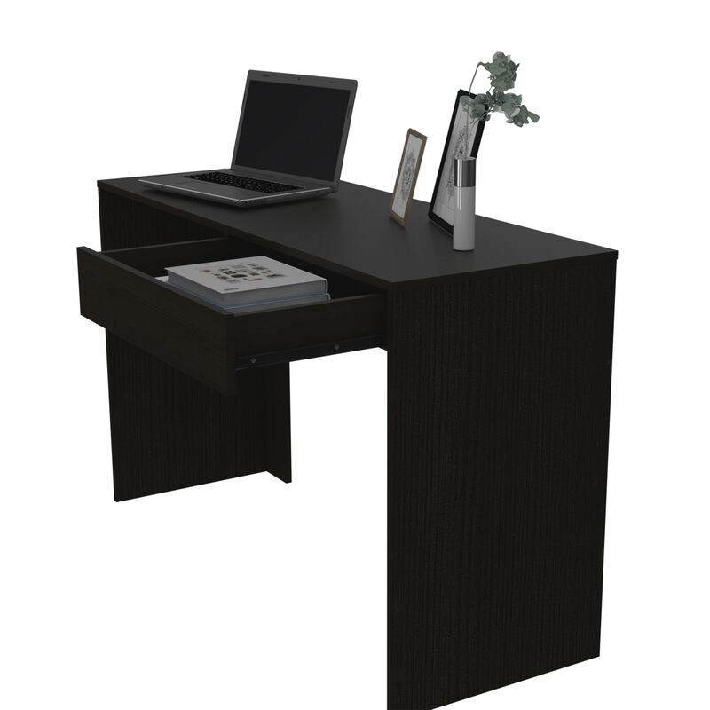 DEPOT E-SHOP Acanto 1 Drawer Writing Computer Desk, Black