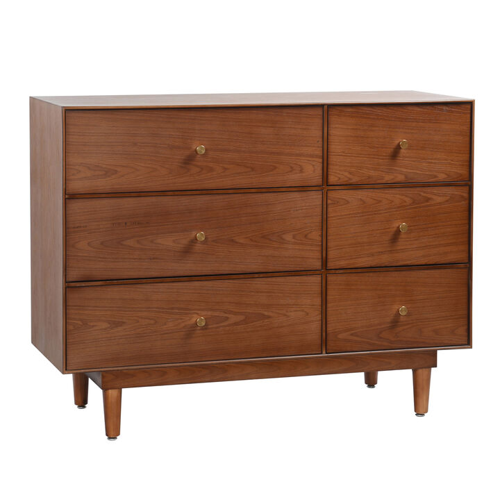 Walnut Veneer Dresser