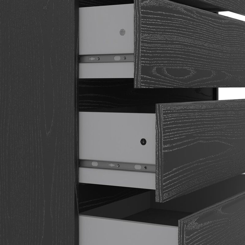 Tvilum Scottsdale 5 Drawer Chest, Black Wood Grain