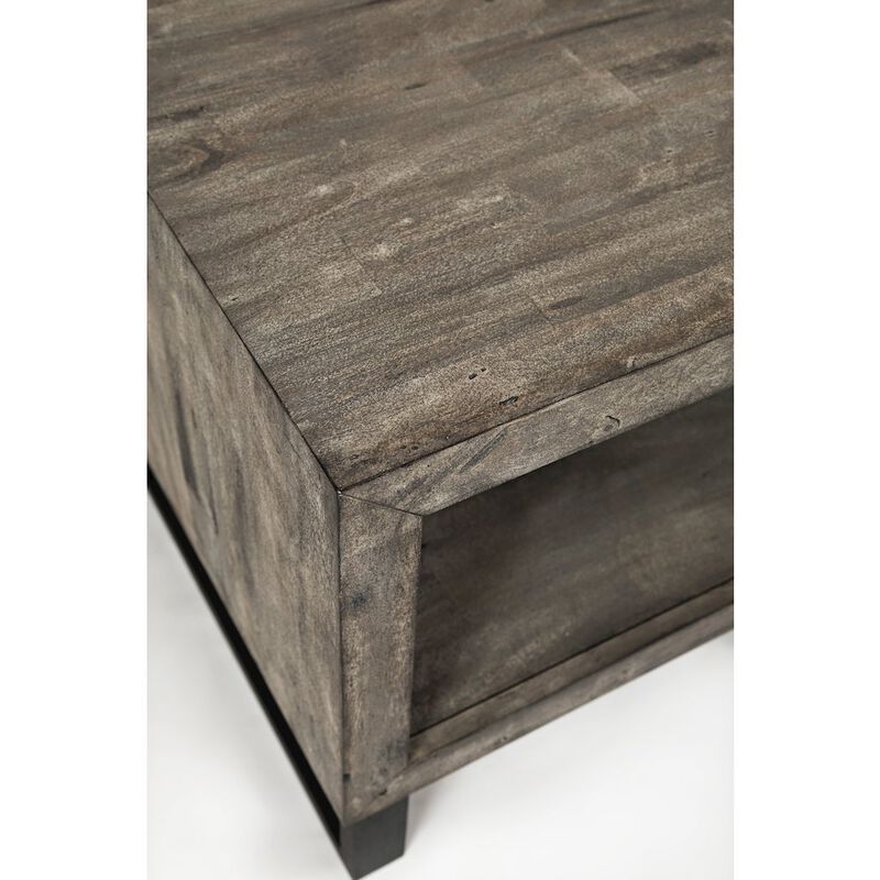 Jofran Mulholland Drive Modern Distressed Solid Wood End Table