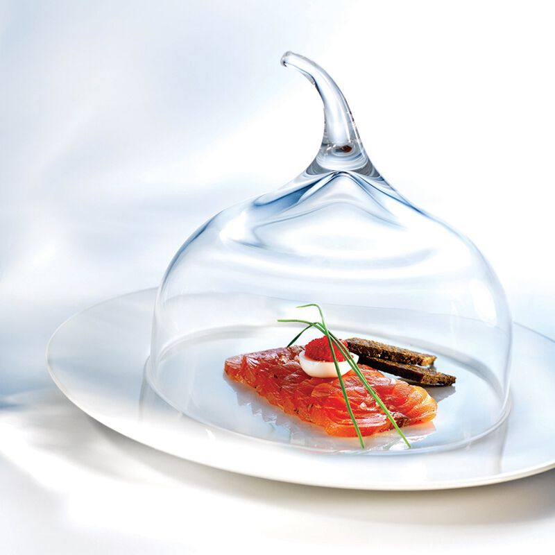 Senses™ Large Glass Dome with Wood Base