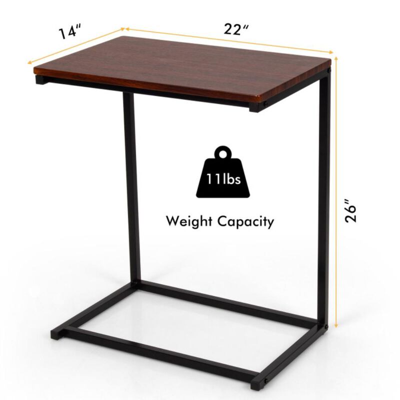Hivvago 26 Inch Beside Sofa Laptop Holder End Stand Desk