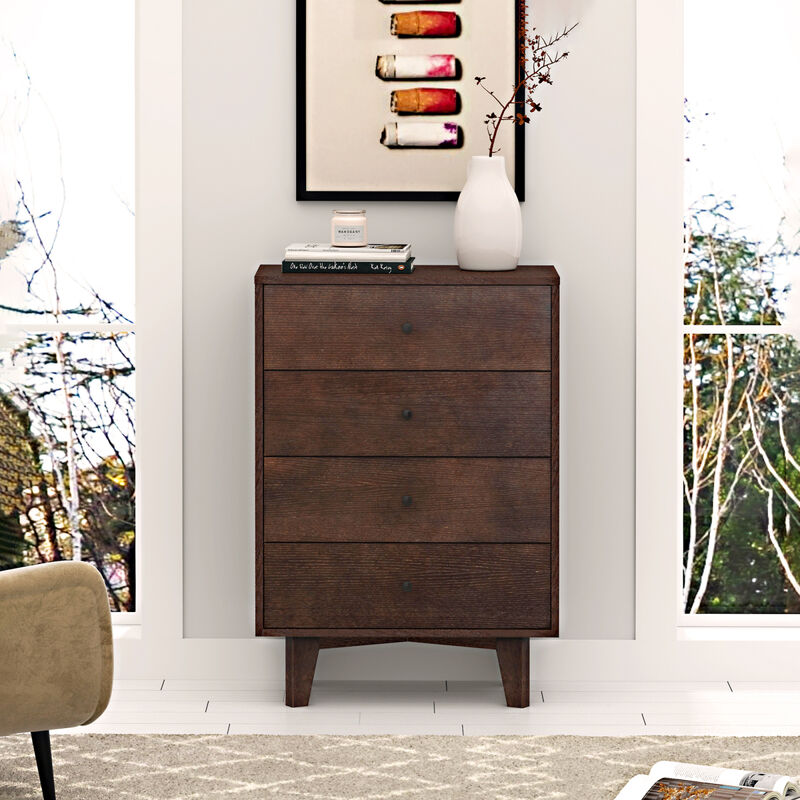 Solid Wood Spray-Painted Drawer Dresser Bar, Buffet Tableware Cabinet Lockers