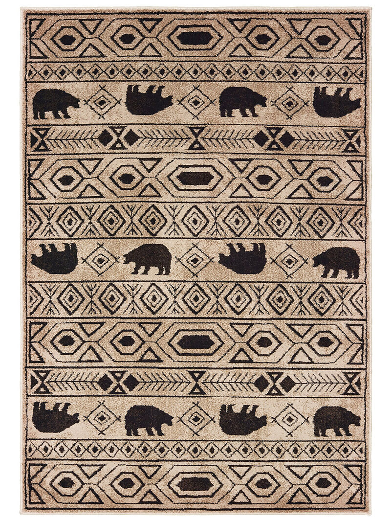Woodlands 5'3" x 7'3" Ivory Rug