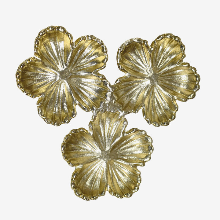 Handmade Decorative Bronze Color Coated 8.26 x 8.26 x 0.98  Inches Aluminium Tray 039AB BBH Home's