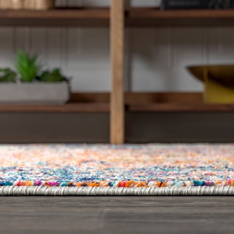 Vibrant Bohemian Flair Boho Vintage Medallion Area Rug