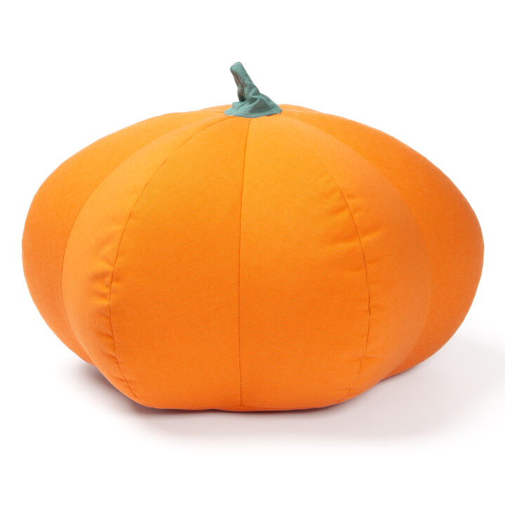 Jaxx Pumpkin Pouf - Luxurious Ottoman for Fall & Halloween Décor - Indoor/Outdoor Sunbrella Tangerine