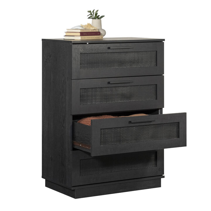 Tiffin Line Rattan 4-Drawer Chest