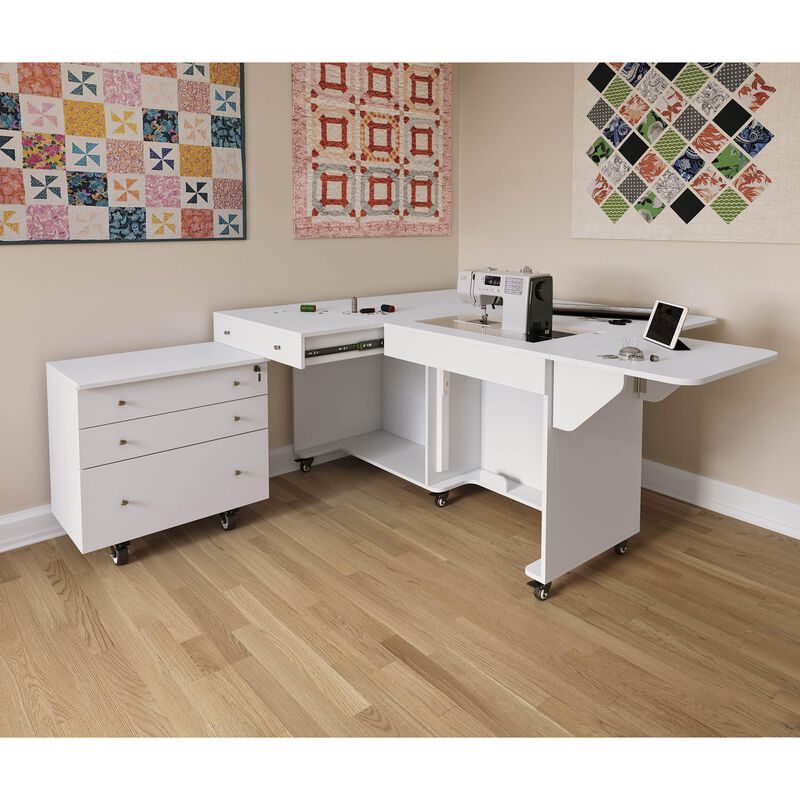 Kangaroo & Joey Sewing Cabinet (Ash White)