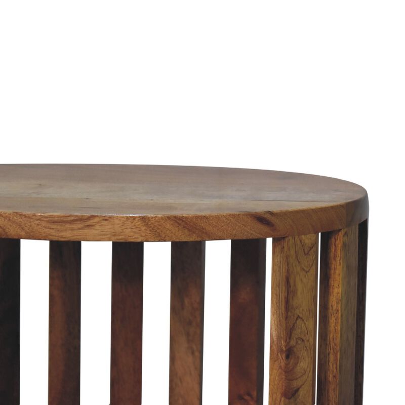 Ariella Single Shelf  Solid Wood Nightstand