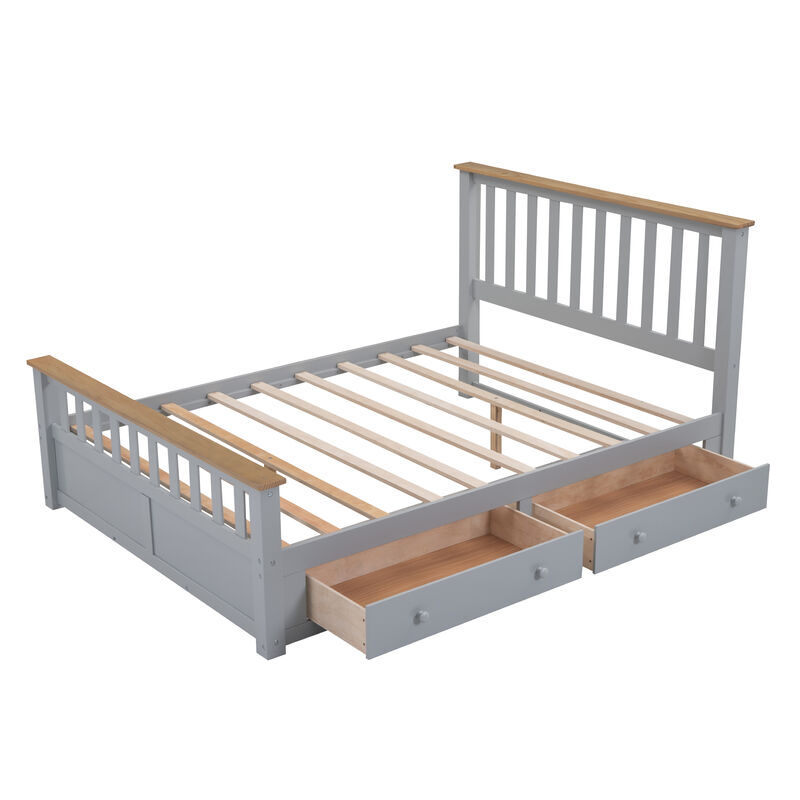 Merax Platform Bed with 2 Drawers