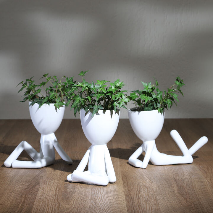 Sitting Human Figurines Set