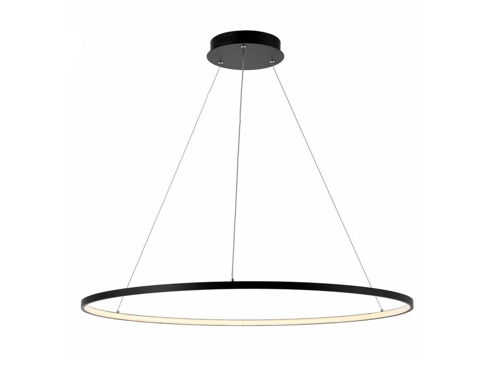 Circulo 35" Metal Round Modern Contemporary LED Integrated Pendant