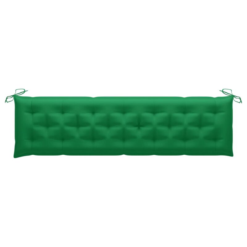 vidaXL Garden Bench Cushion Green 78.7"x19.7"x2.8" Fabric
