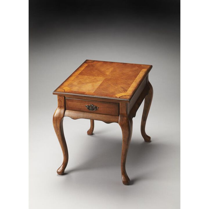 Butler Specialty Company Grace End Table, Medium Brown