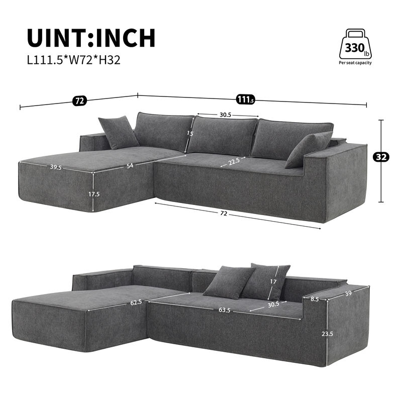 Minimalist Style Modular Sectional Sofa