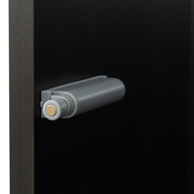 Side cabinet with aluminum strip lamp,