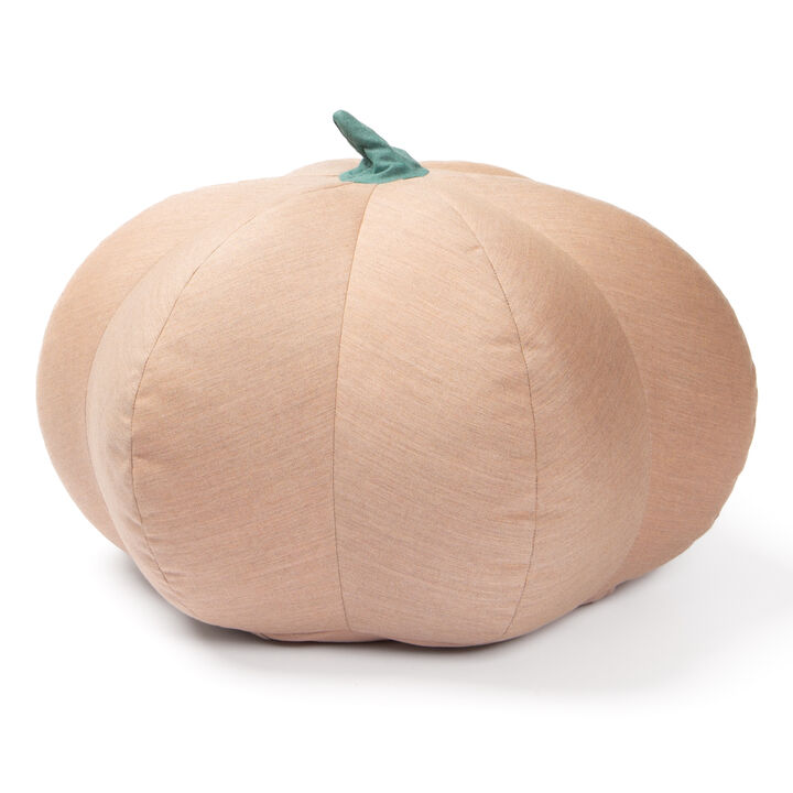 Jaxx Pumpkin Pouf - Luxurious Ottoman for Fall & Halloween Décor - Indoor/Outdoor Sunbrella Petal