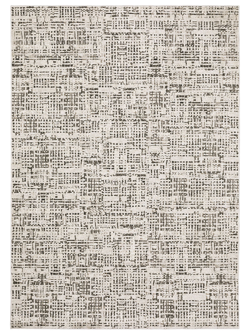 Nebulous 3'3" x 5' Abstract Ivory Rug